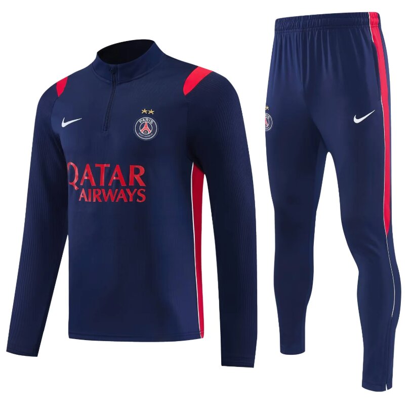 AAA Quality Paris St Germain 26/27 Tracksuit-Navy Blue/Red/White